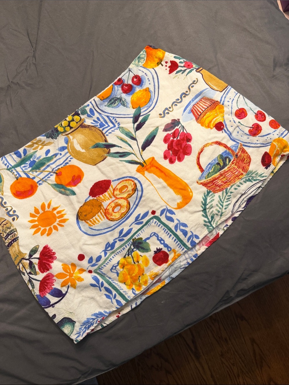 Colorful Fruit & Floral Euro Summer Mini Skirt